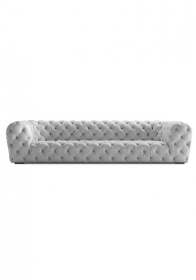 Lucy Buttoned Sofa Four Seater